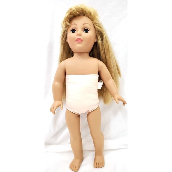 Madame ALEXANDER Toyworks 18" GIRL DOLL blonde hair blue-gray eyes NO CLOTHES - Picture 2 of 12